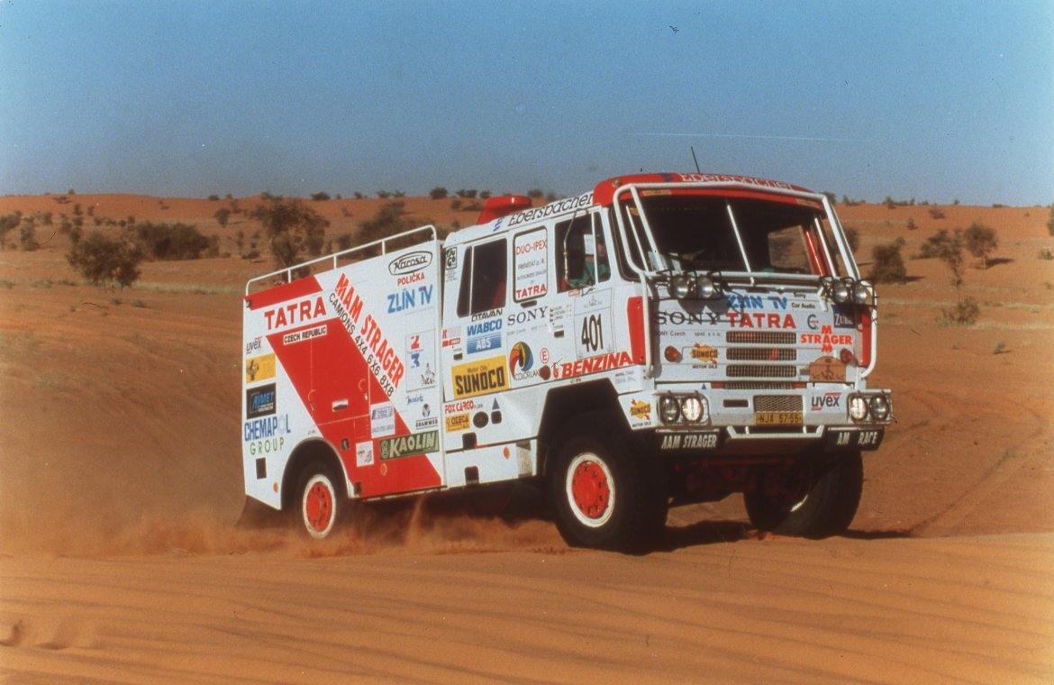 Dakar 1994 - s novým Hasičákem dosáhl Karel Loprais nejen svého dalšího vítězství, ale i nejlepšího výsledku kamionu v celkovém pořadí.