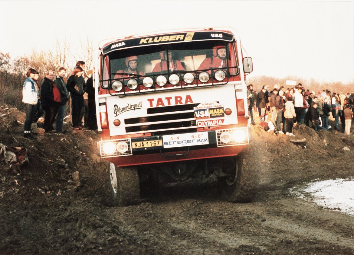 Dakar 1986 - soutěžní premiéra Karla Lopraise v prologu Dakaru 1986.