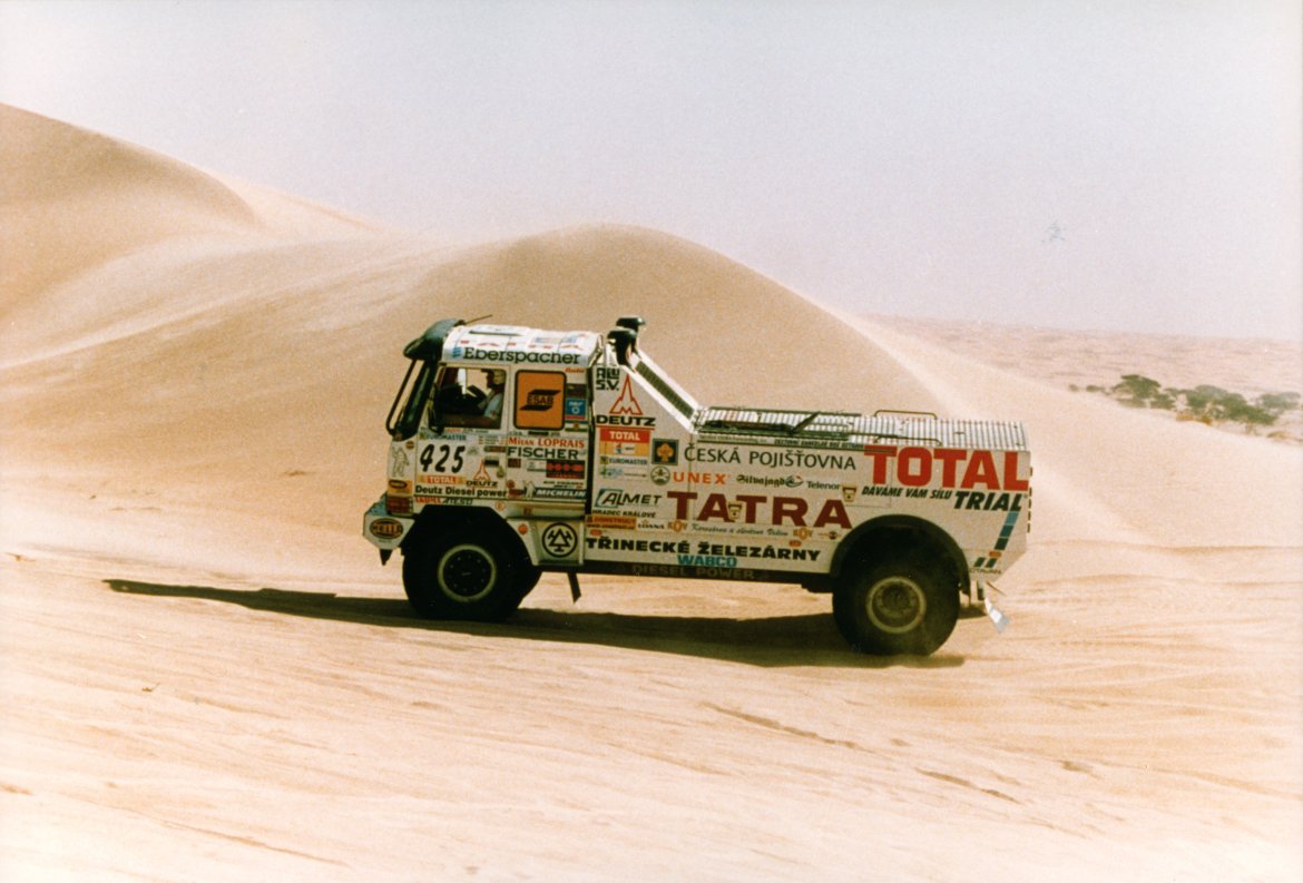 Dakar 2001- legendární stroj s legendárním pilotem.