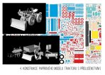 Konstrukce papírového modelu.